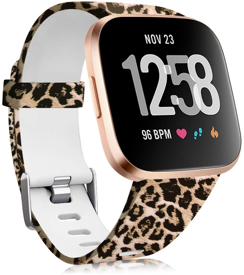 Leopard print fitbit versa 2 band sale