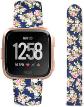 Red Rose Pattern Strap for Fitbit Versa 2
