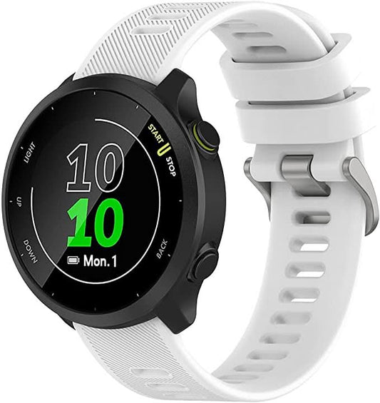 White Garmin Forerunner 55 Strap