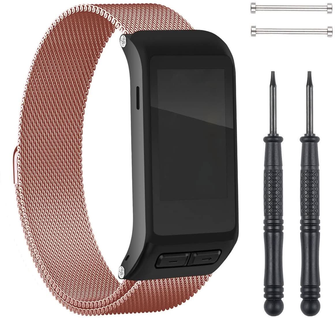 Rose Gold Metal Garmin Vivoactive HR Strap