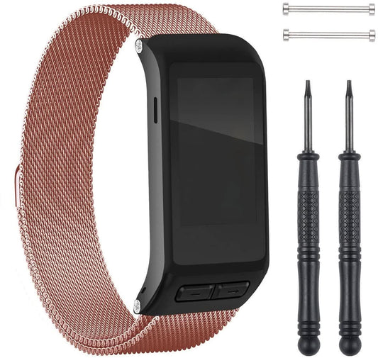 Rose Gold Metal Garmin Vivoactive HR Strap