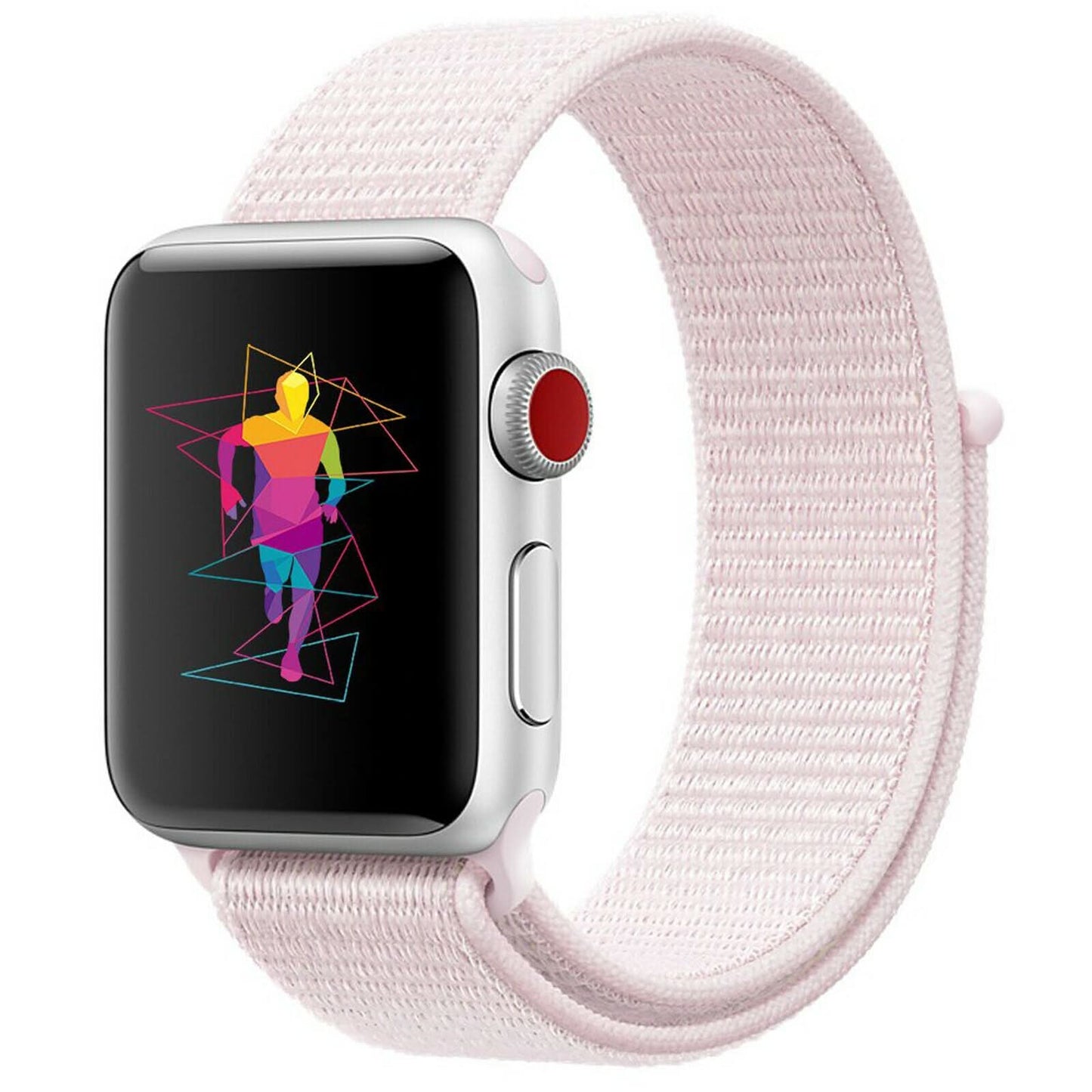 Light Pink Nylon Apple Watch Strap