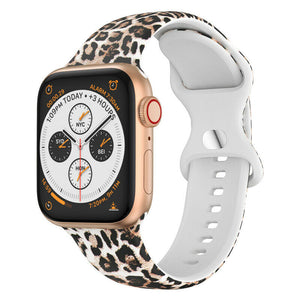 Leopard Print Pattern Apple Watch Strap