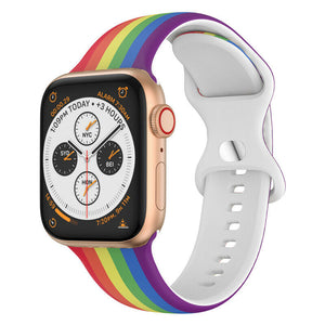Rainbow Pattern Apple Watch Band