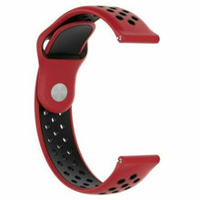 red black Sports Strap Samsung Galaxy Watch 42mm