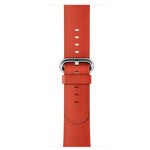 Red Leather Apple Watch Band