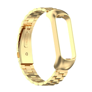 Gold Stainless Steel Strap for Samsung Galaxy Fit 2 SMR220 
