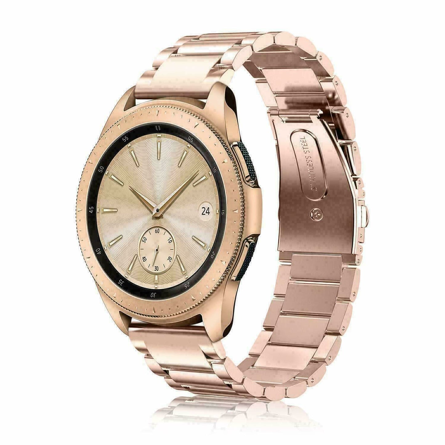 Rose Gold Stainless Steel Strap for Samsung Galaxy Watch 4