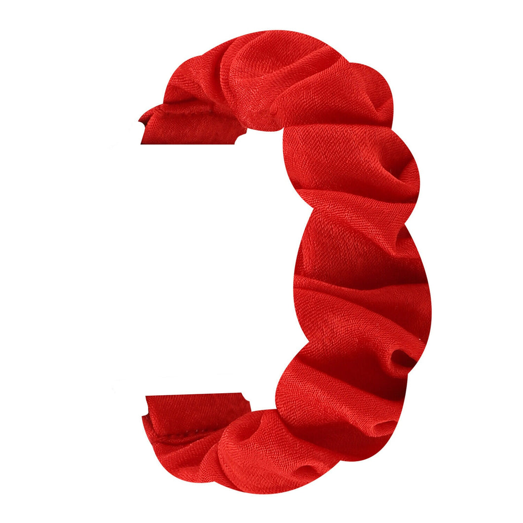 Red Scrunchie Strap for Fitbit Charge 3