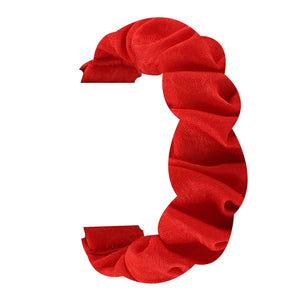 Red Scrunchie Strap for Fitbit Versa