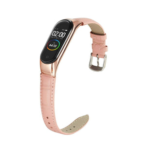 Light Pink Leather Strap for Xiaomi Mi Band 3/4