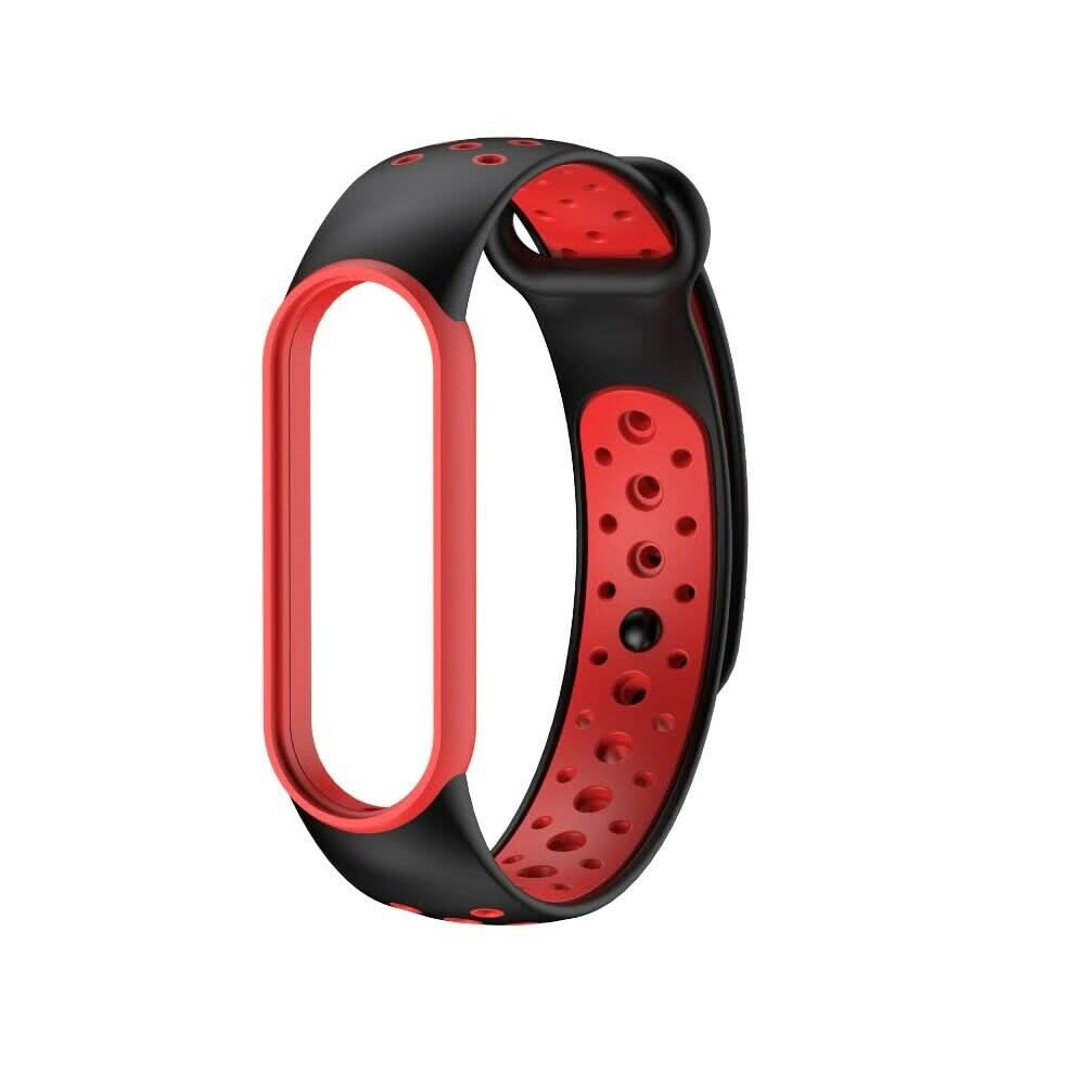 Black/Red Strap for Xiaomi Mi Band 5/6
