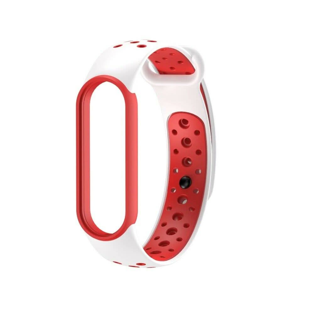 White/Red Strap for Xiaomi Mi Band 5/6