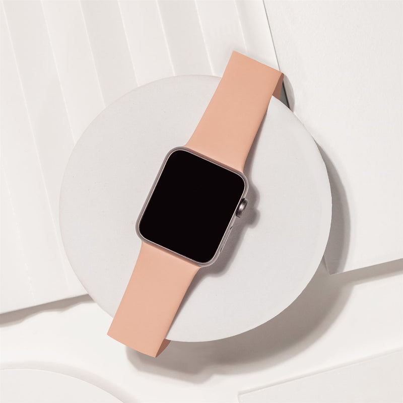 Apple watch best sale pink leather band