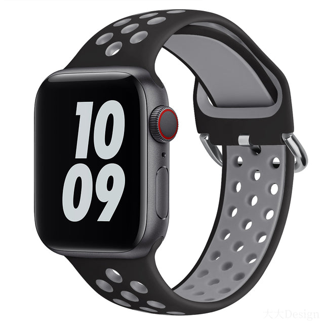 Black/Grey Apple Watch Sport Band