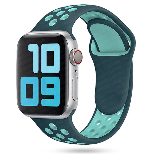 Grey/ Mint Apple Watch Sport Band