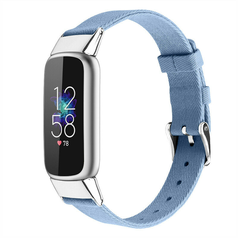 Light Blue Nylon Strap for Fitbit Luxe