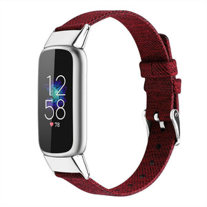 Red Nylon Strap for Fitbit Luxe