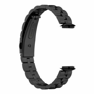 Black Stainless Steel Band for Fitbit Luxe