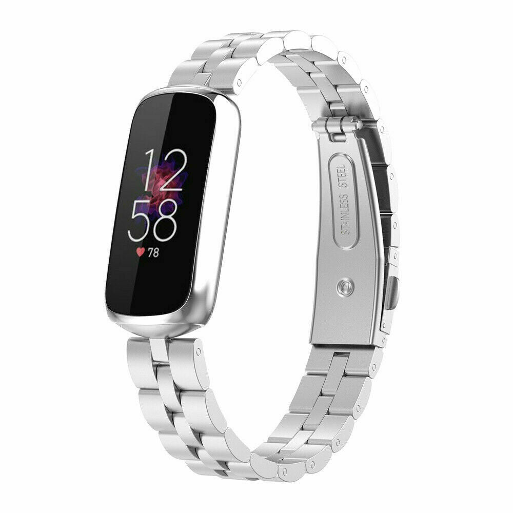 Silver Stainless Steel Strap for Fitbit Luxe