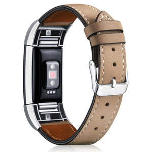 Matte Brown Leather Strap for Fitbit Charge 5