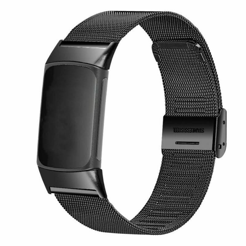 Black Metal Band for Fitbit Charge 5