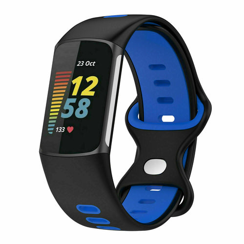 Black/Blue Strap for Fitbit Charge 5