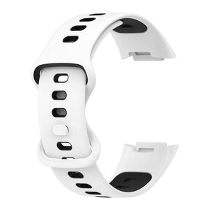 White/Black Strap for Fitbit Charge 5