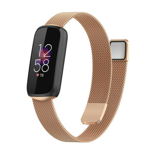 Rose Gold Metal Strap for Fitbit Luxe