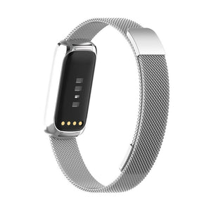 Silver Metal Watch Strap for Fitbit Luxe
