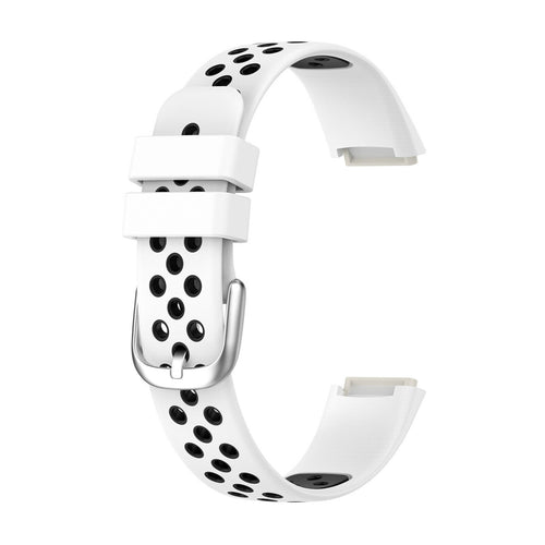 White/Black Strap for Fitbit Luxe