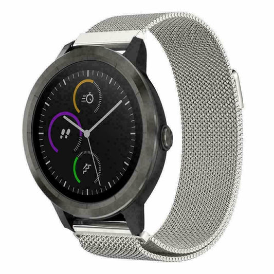 Silver Metal  Garmin Venu Strap
