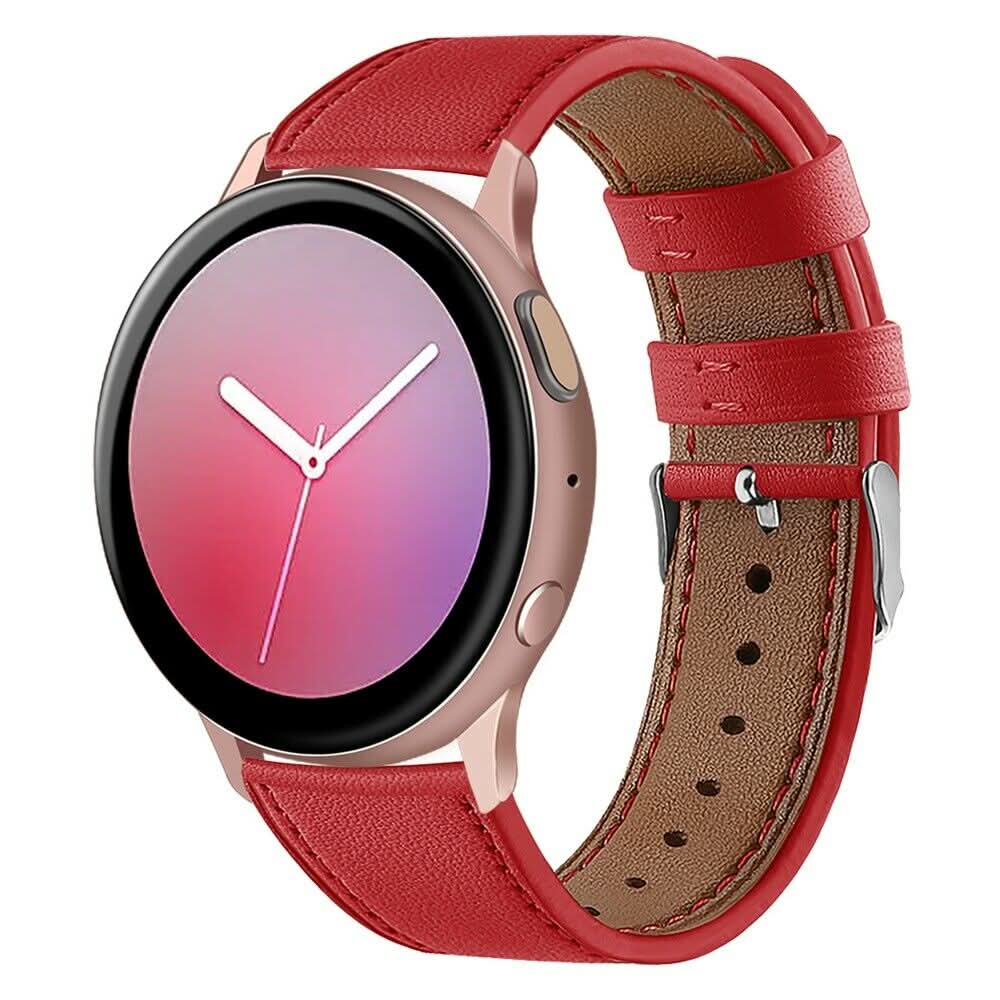 Red Leather Garmin Vivoactive Strap