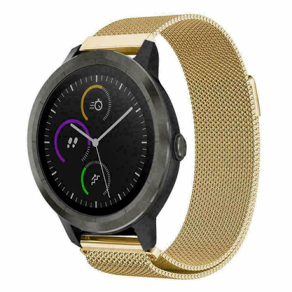 Gold Metal Garmin Vivoactive 3 Strap FitStrapsUK