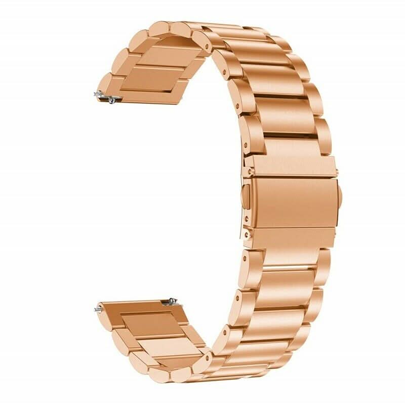 Rose gold metallic Huawei watch strap